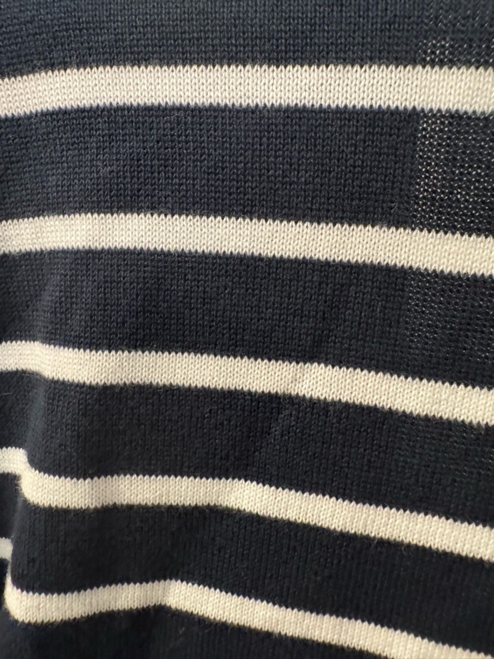 Cabi Navy & White Stripes Small S Open front duster cardigan pockets nautical - Picture 11 of 13